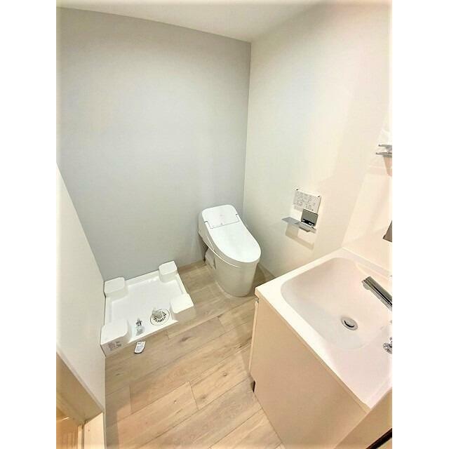 トイレ　反転タイプの室内写真