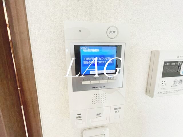 セキュリティ　モニター付インターホンです。