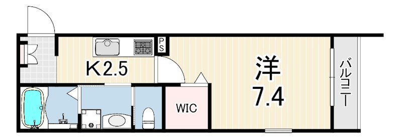 カーサ・レガート芦屋の間取り写真