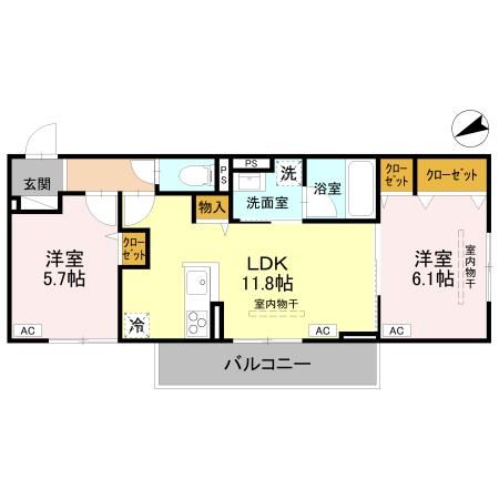 D-Luxe中居町の間取り写真