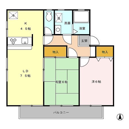 パークハイツ五番町 Iの間取り写真