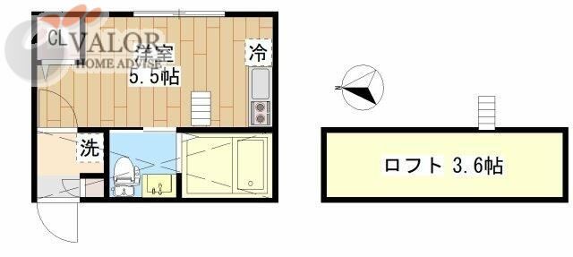 ＪＲ京浜東北線 鶴見駅 徒歩12分 2階建 築7年の間取り写真