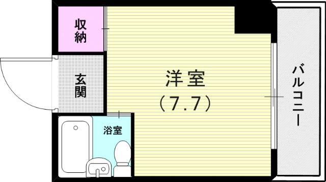 シャトー第7神戸の間取り写真
