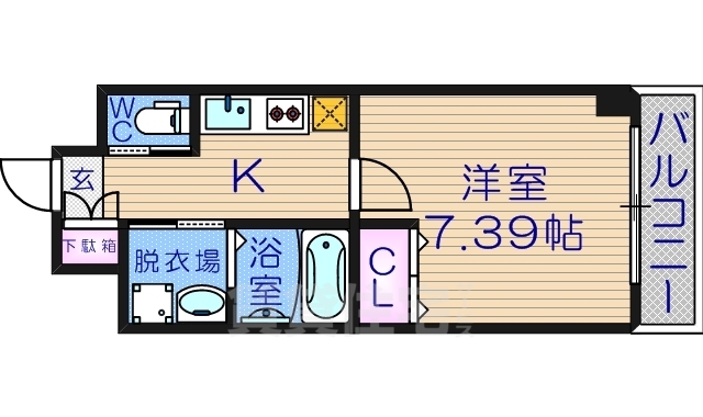 クローバー・グランデ田辺駅前の間取り写真