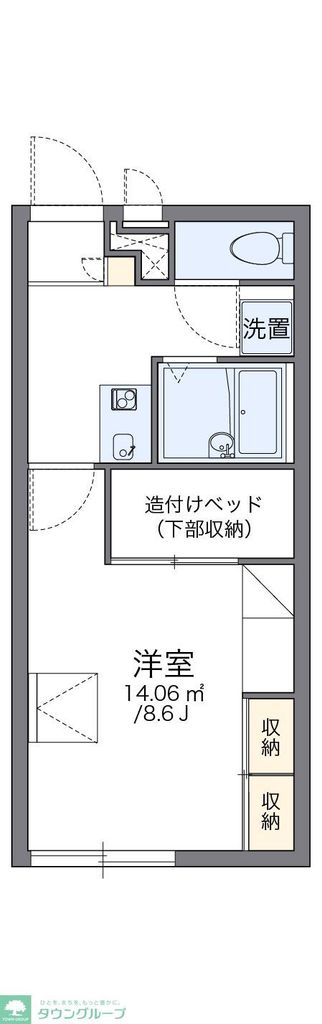 レオパレスWith Bの間取り写真