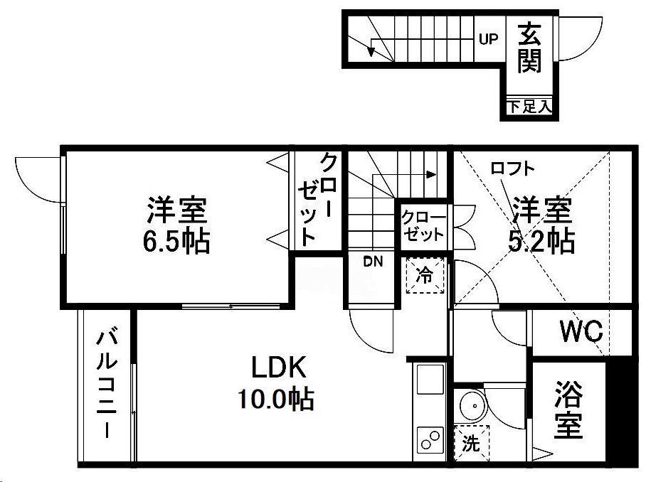 リーコーポ六番館の間取り写真