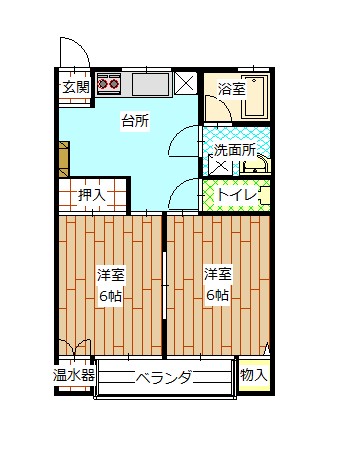 メゾンヴェルディA棟の間取り