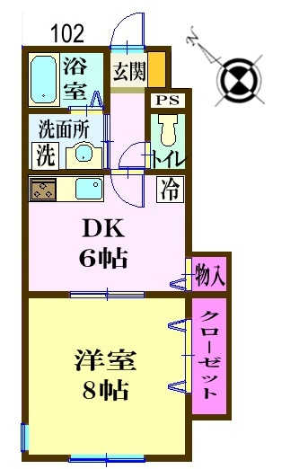 ナリトモ仁戸名Aの間取り