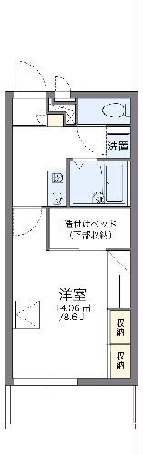 レオパレス明和の間取り