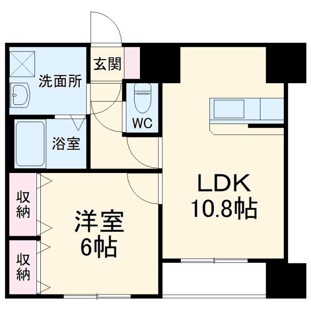 静岡市葵区銭座町のマンションの間取り