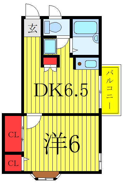 東京都板橋区板橋１（アパート）の賃貸物件の間取り