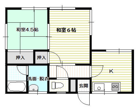 静山荘の間取り