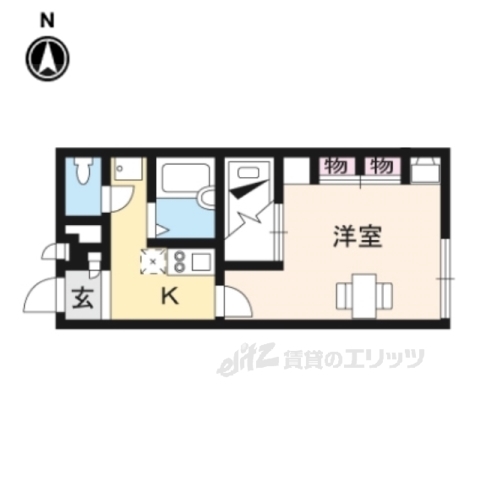 大和高田市土庫のアパートの間取り