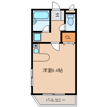 郡山市虎丸町のマンションの間取り