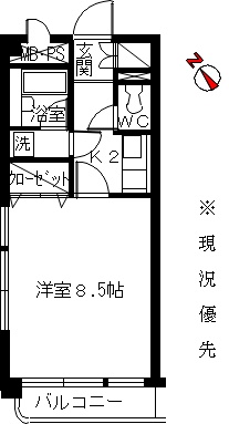 第二サンハイツ台原の間取り