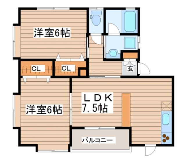 ファーストハイツIの間取り