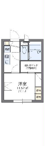 レオパレスセントレアの間取り