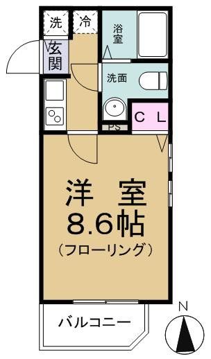 東京都板橋区南常盤台２（マンション）の賃貸物件の間取り