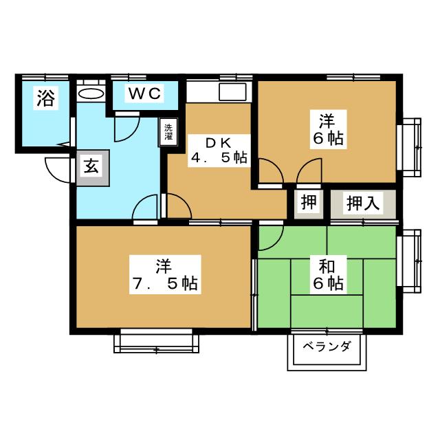 コーポ高原の間取り