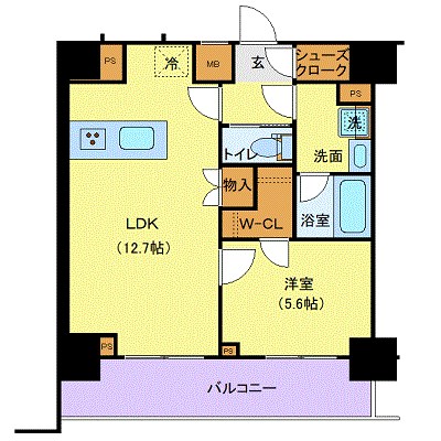 ジェノヴィア新宿中落合スカイガーデンの間取り