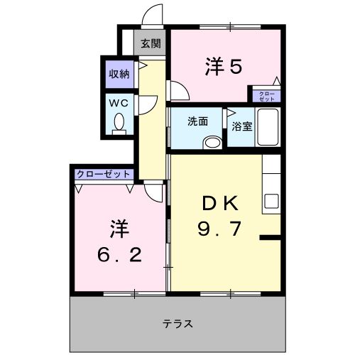 セントラル　ヴィラッジュ　Ａ棟の間取り