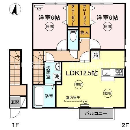 ロイヤルパークス林町 B棟の間取り