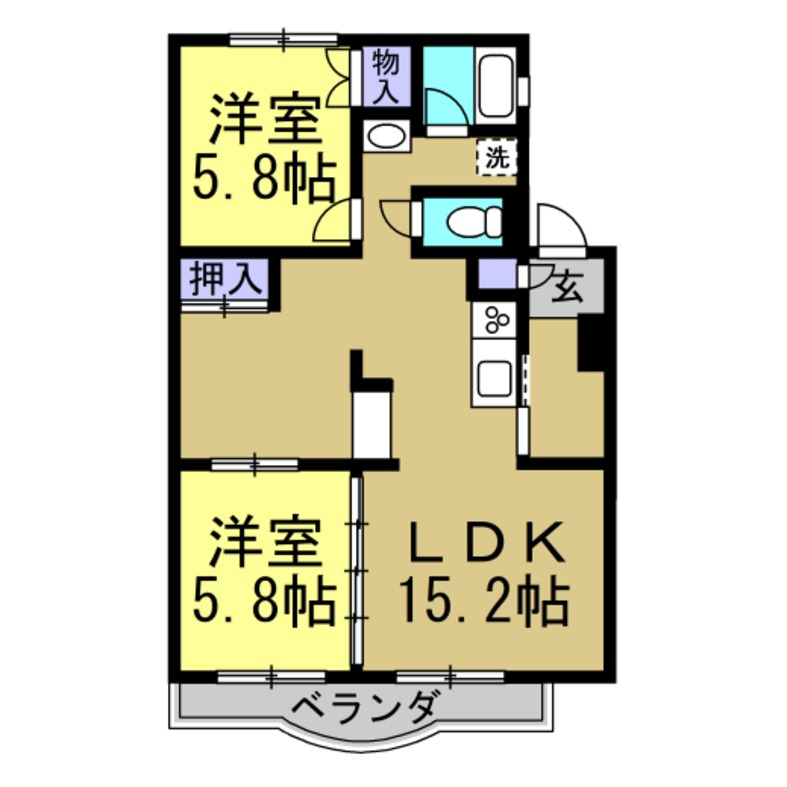 シャトー清城の間取り