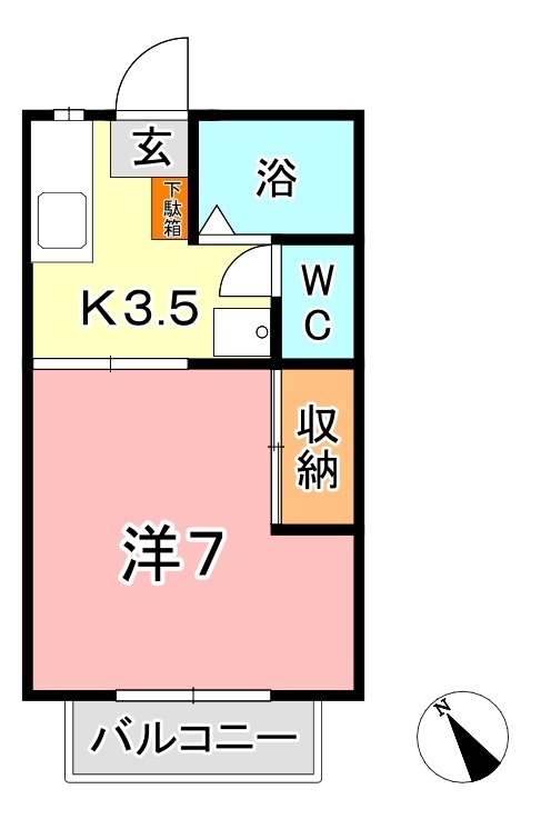 メゾンエポック　Ｂの間取り