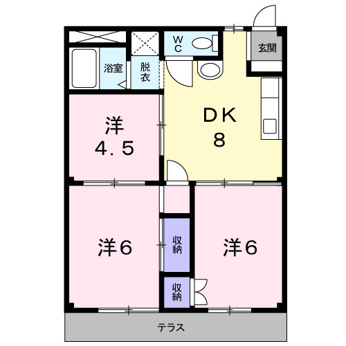 メゾンボヌールの間取り