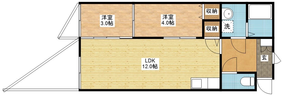 アミティ宝栄の間取り