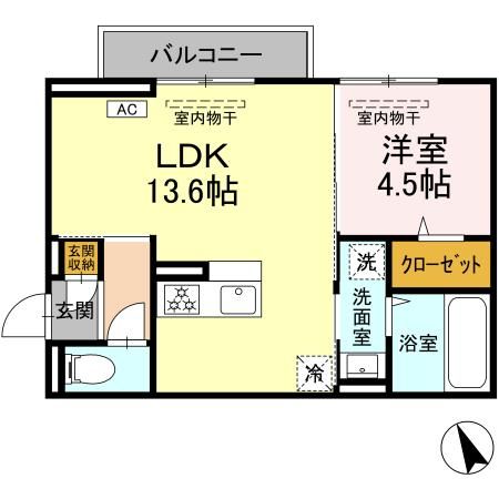 セジュールST　A棟の間取り