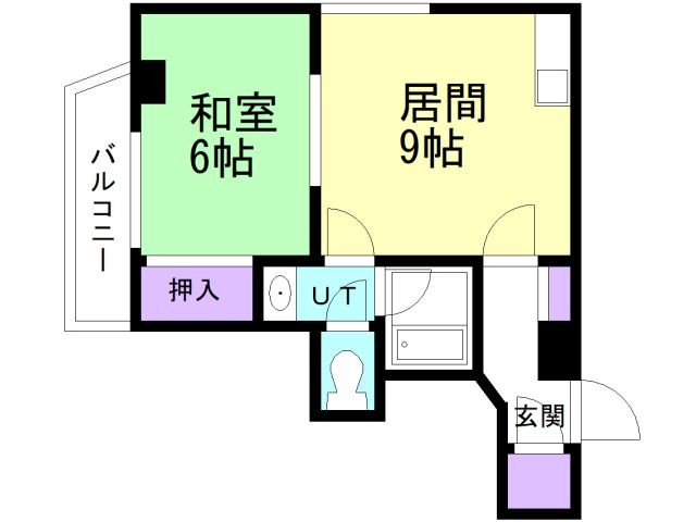 函館市上新川町のマンションの間取り