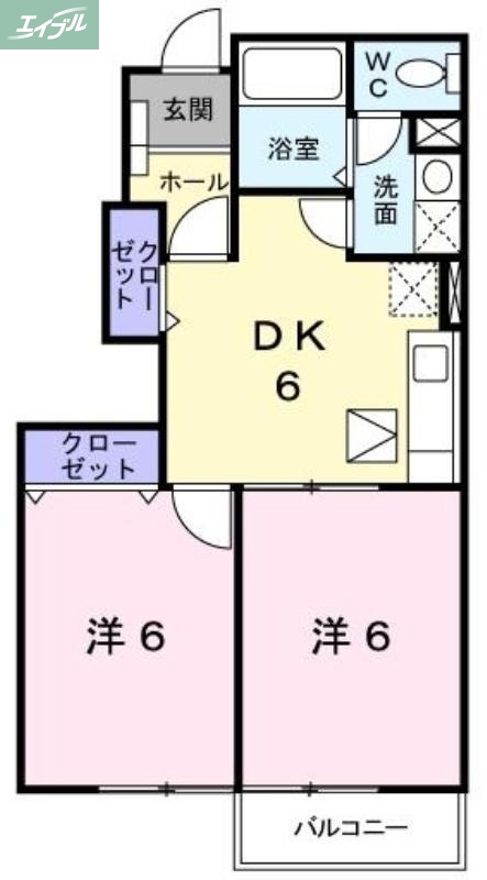 ポポラーレ　リヴの間取り