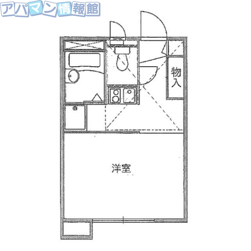 新潟市江南区横越川根町のアパートの間取り