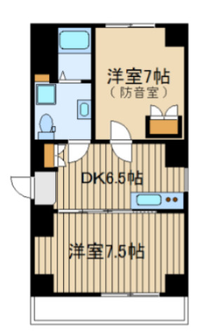 練馬区中村北のマンションの間取り