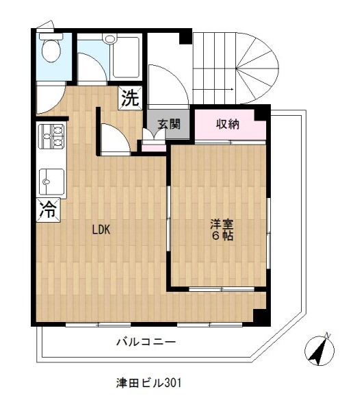 津田ビルの間取り