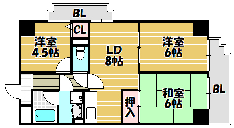 グレイスコートの間取り