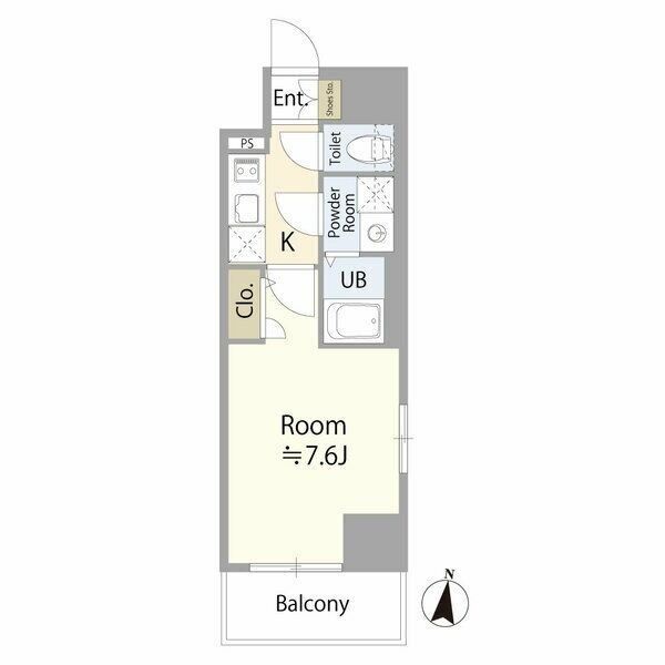 名古屋市中区新栄のマンションの間取り