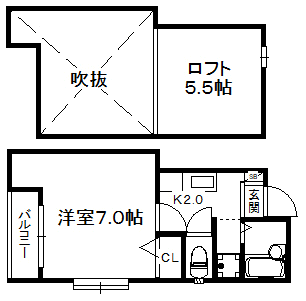 ポラリス住吉の間取り