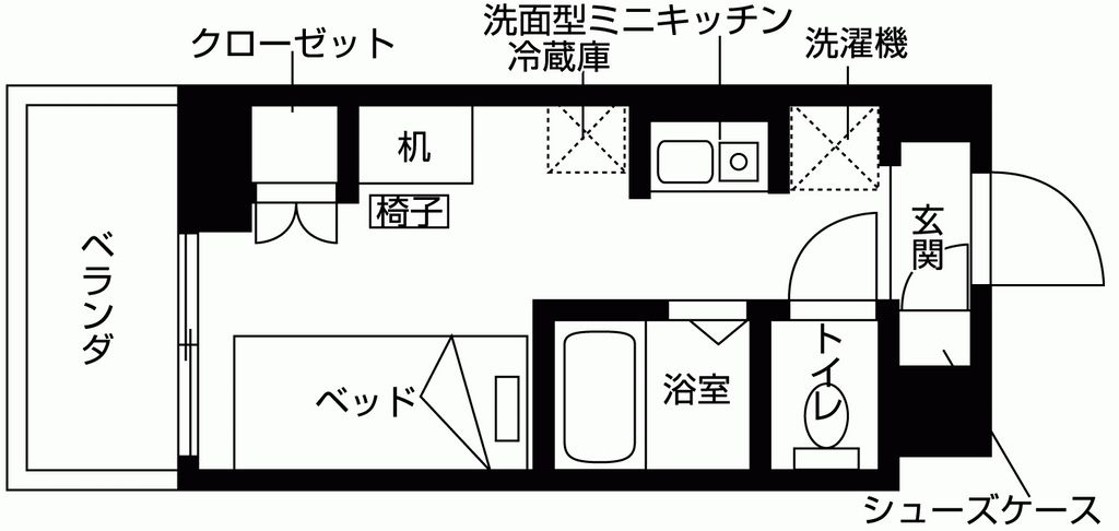 バウスクロス板橋加賀の間取り