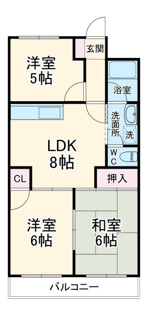 アベニュー長嶋の間取り