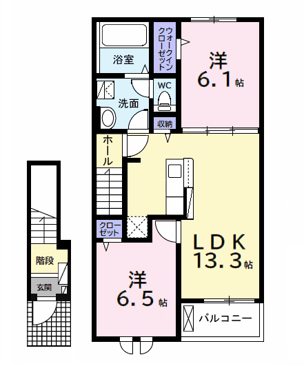 アルソーレの間取り