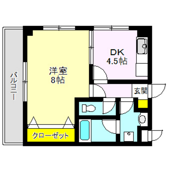 森のコート綿貫の間取り