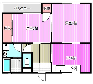 磯城郡田原本町大字新町のアパートの間取り