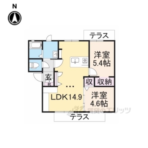 コキチハウスの間取り