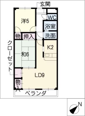 フォンテーヌヨシダの間取り