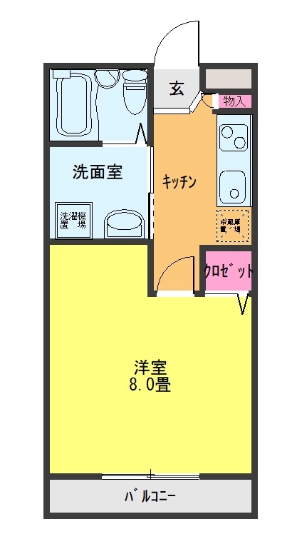 ドエル川間の間取り