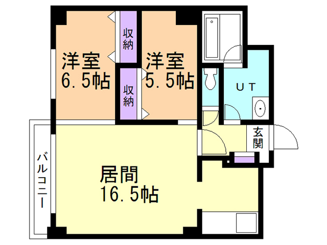 【ベルシー室蘭の間取り】