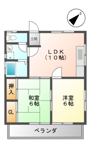 ヴェストシュタット三和IIIの間取り