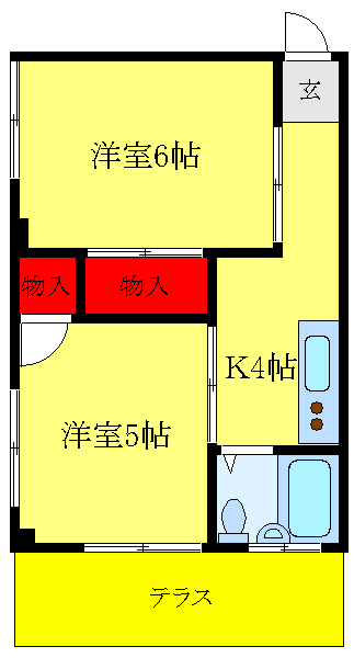 北区上中里のマンションの間取り